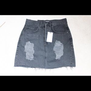 💕Sale! 2 for $15! Black Denim skirt.